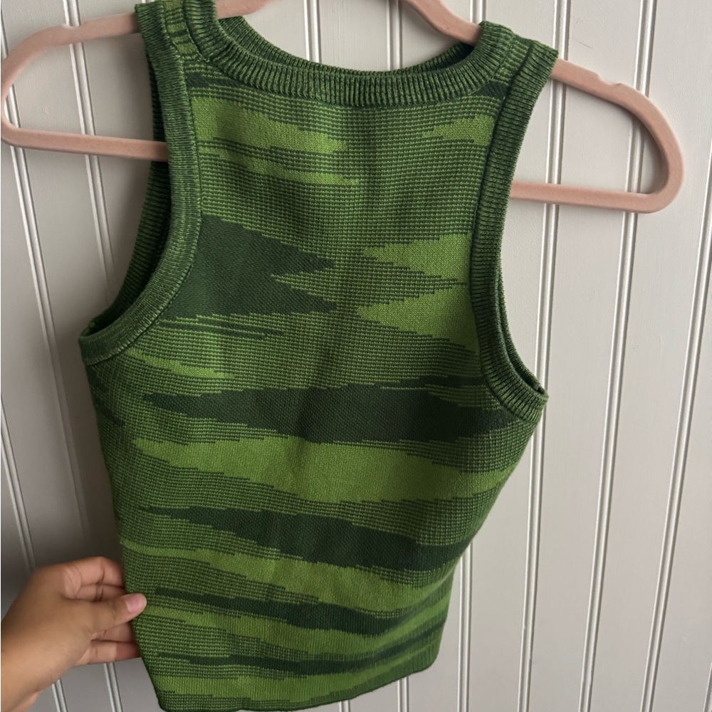 Green Camouflage Women's Tank Top